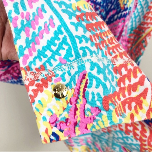 Lilly Pulitzer Sanibel Dress Electric Feel Print - Picture 6 of 8